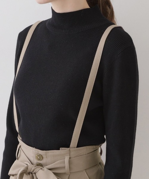 couture brooch(クチュールブローチ)の「◆【ほんのりハイウエスト・スッキリ見え】サス付きリボンワイドパンツ(その他パンツ・レディース・ライトグレー/ダークグレー/キャメル・42/38/36/40)」の7枚目の写真