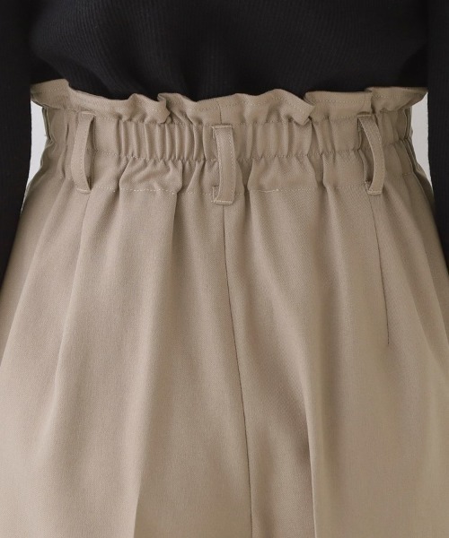 couture brooch(クチュールブローチ)の「◆【ほんのりハイウエスト・スッキリ見え】サス付きリボンワイドパンツ(その他パンツ・レディース・ライトグレー/ダークグレー/キャメル・42/38/36/40)」の11枚目の写真