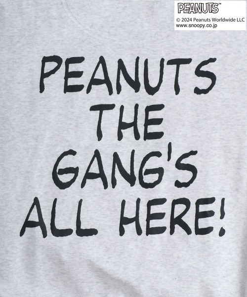 PEANUTS(ピーナッツ)の「PEANUTS/ピーナッツ SNOOPY スヌーピー キャラクタープリント 裏起毛 オーバーサイズスウェット レディース メンズ トレーナー(スウェット・レディース・ネイビー/アッシュグレー/ブラック・LL/L/M)」の16枚目の写真