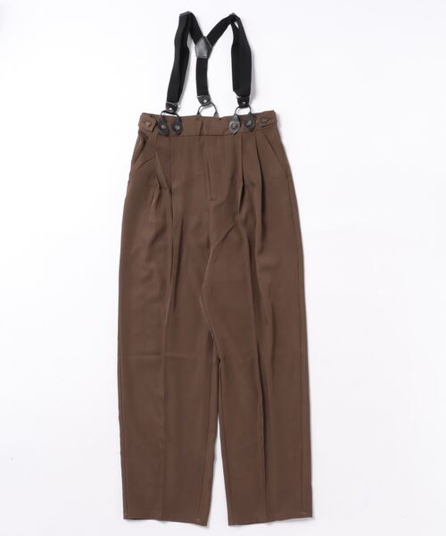 MAISON BREEZE reveur(メゾンブリーズレヴール)の「【MAISON BREEZE reveur】suspenders twill pants サスペンダー付きパンツ TPUツイル XNN(その他パンツ・レディース・ネイビー/グレー/カーキ/ブラック・FREE)」の5枚目の写真