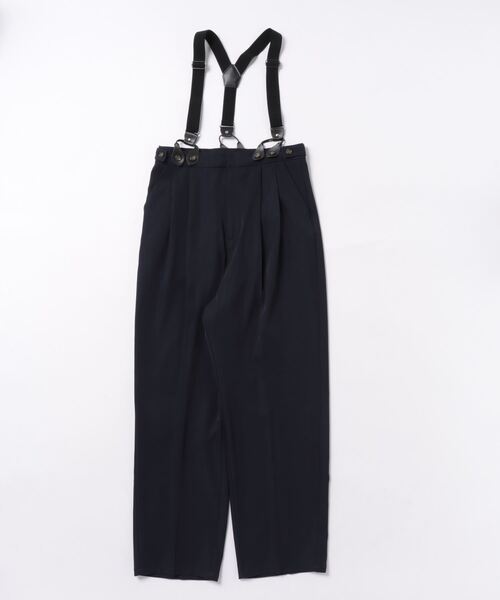 MAISON BREEZE reveur(メゾンブリーズレヴール)の「【MAISON BREEZE reveur】suspenders twill pants サスペンダー付きパンツ TPUツイル XNN(その他パンツ・レディース・ネイビー/グレー/カーキ/ブラック・FREE)」の6枚目の写真