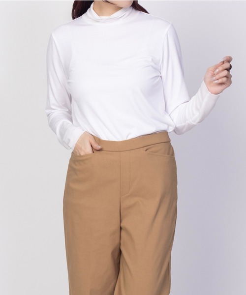 HusHusH(ハッシュアッシュ)の「HusHusH チュール使いハイネック(その他トップス・レディース・オフホワイト/ブルーグレー/ブラック・M/L)」の8枚目の写真