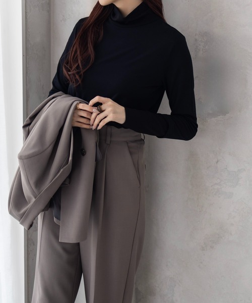 HusHusH(ハッシュアッシュ)の「HusHusH チュール使いハイネック(その他トップス・レディース・オフホワイト/ブルーグレー/ブラック・M/L)」の12枚目の写真