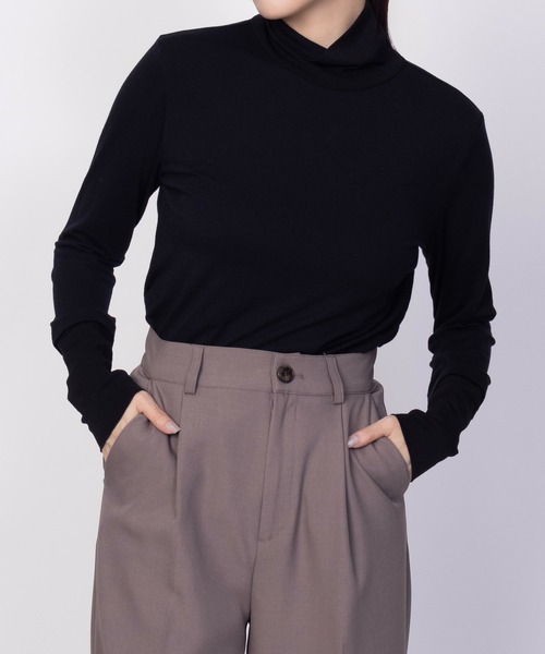 HusHusH(ハッシュアッシュ)の「HusHusH チュール使いハイネック(その他トップス・レディース・オフホワイト/ブルーグレー/ブラック・M/L)」の13枚目の写真