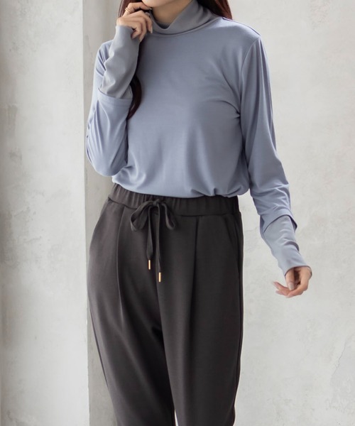 HusHusH(ハッシュアッシュ)の「HusHusH チュール使いハイネック(その他トップス・レディース・オフホワイト/ブルーグレー/ブラック・M/L)」の21枚目の写真