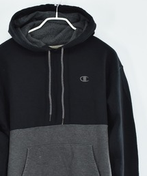 【ヴィンテージ古着】Champion 目つき ロゴ刺繍 切り返し スウェットパーカー