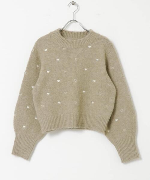 ITEMS URBANRESEARCH（アイテムズ アーバンリサーチ）の「ハートモチーフニットプルオーバー（ニット/セーター・レディース・ベージュ/ネイビー/グレー・FREE）」の16枚目の写真