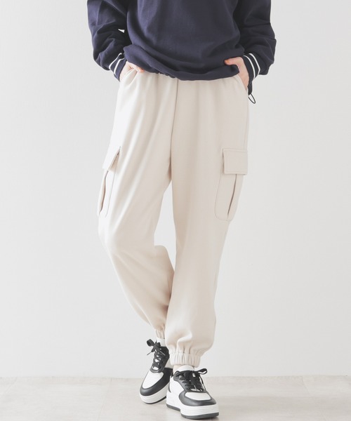 Honeys(ハニーズ)の「【ハニぽか】あったかカーゴパンツ(カーゴパンツ・レディース・ピンク/アイボリー/ブラック/カーキ・SS/S/M/L)」の2枚目の写真