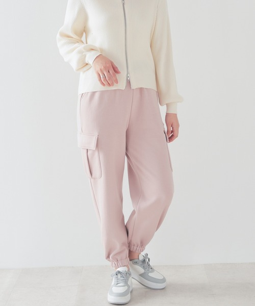 Honeys(ハニーズ)の「【ハニぽか】あったかカーゴパンツ(カーゴパンツ・レディース・ピンク/アイボリー/ブラック/カーキ・SS/S/M/L)」の15枚目の写真