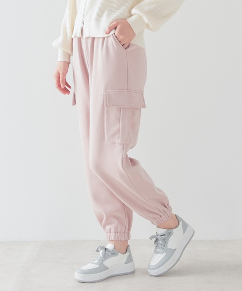 Honeys(ハニーズ)の「【ハニぽか】あったかカーゴパンツ(カーゴパンツ・レディース・ピンク/アイボリー/ブラック/カーキ・SS/S/M/L)」の17枚目の写真