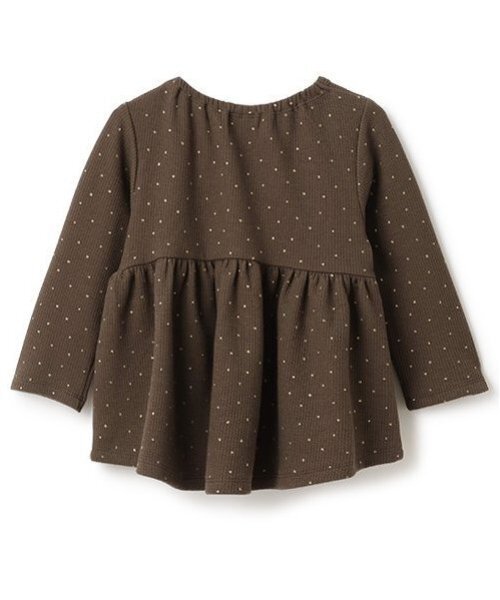 petit main（プティマイン）の「【スマイル/防汚】リボンカットチュニック（チュニック・キッズ・ライトピンク/アイボリー/ダークブラウン/ピンク/ライトグリーン・80ｃｍ/90cm/100cm/110cm/120cm/130cm）」の12枚目の写真