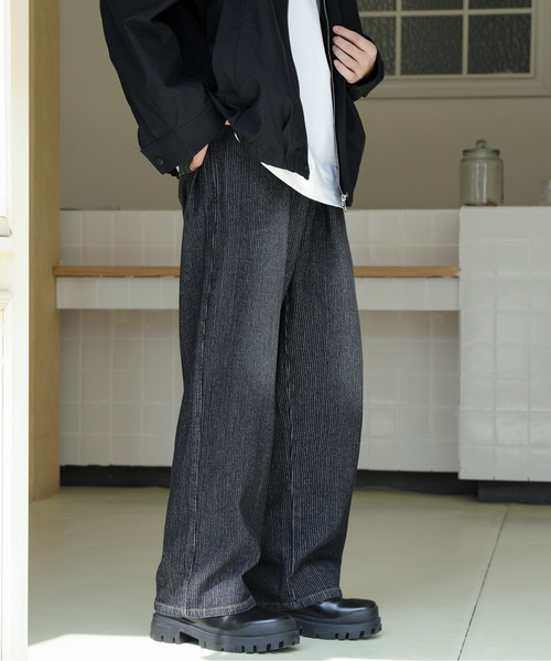 セール】【neos】ルーズシルエット ビンテージ デニム ライク