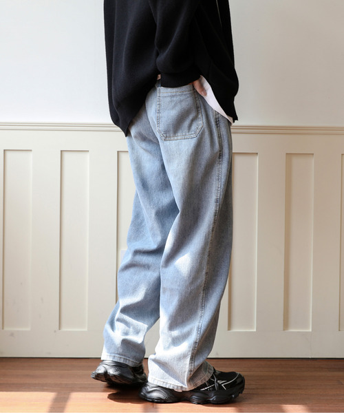 セール】【neos】ルーズシルエット ビンテージ デニム ライク