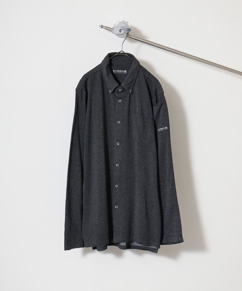 FUNALIVE(ファンアライブ)の「Pique BD soft dry knit shirt / 鹿の子BDソフトドライニットシャツ unisex(シャツ/ブラウス・メンズ・チャコール/ブラック/ホワイト/グレー/ネイビー・LL/3L/M/L)」の8枚目の写真