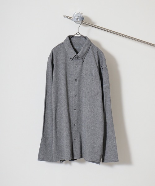 FUNALIVE(ファンアライブ)の「Pique BD soft dry knit shirt / 鹿の子BDソフトドライニットシャツ unisex(シャツ/ブラウス・メンズ・チャコール/ブラック/ホワイト/グレー/ネイビー・LL/3L/M/L)」の10枚目の写真