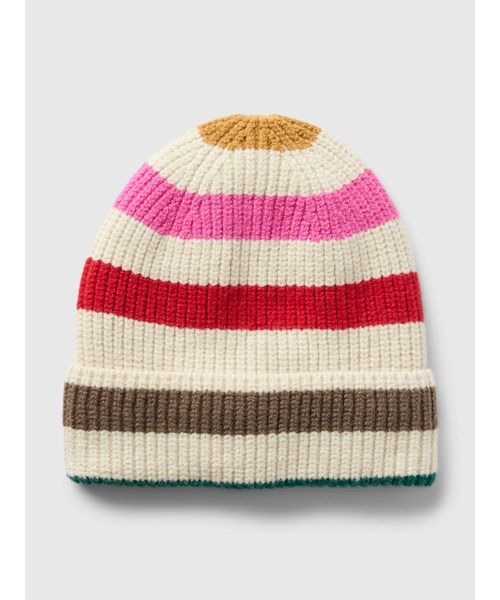 GAP（ギャップ）の「CashSoft カシミヤタッチ ビーニー（ニットキャップ/ビーニー・メンズ・ピンク/レッド/マルチ・ONE SIZE）」の3枚目の写真