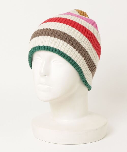 GAP（ギャップ）の「CashSoft カシミヤタッチ ビーニー（ニットキャップ/ビーニー・メンズ・ピンク/レッド/マルチ・ONE SIZE）」の6枚目の写真