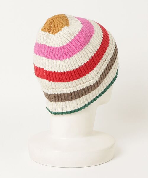 GAP（ギャップ）の「CashSoft カシミヤタッチ ビーニー（ニットキャップ/ビーニー・メンズ・ピンク/レッド/マルチ・ONE SIZE）」の7枚目の写真