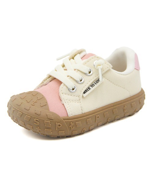 TOPSTAR（トップスター）の「KIDS TOPSTAR コンビカラーゴム紐U型マジックテープスニーカー（スニーカー・キッズ・ブラック/ブラウン/ピンク・23inch/25inch/26inch/27inch/28inch/29inch）」の3枚目の写真