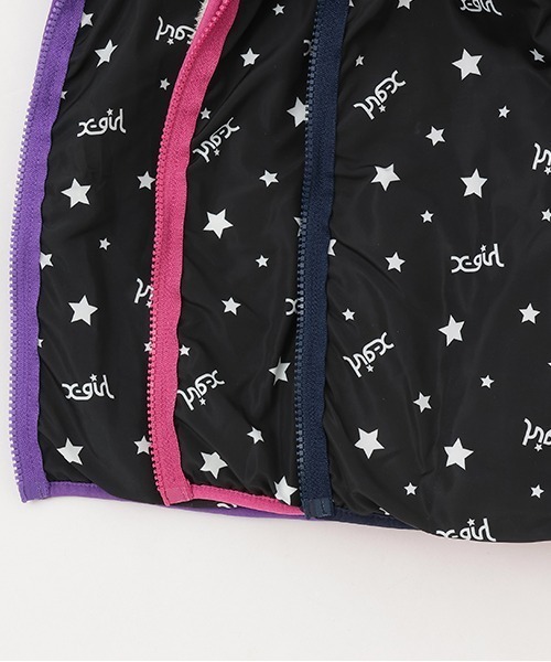 X-girl Stages(エックスガールステージス)の「フラッフィーベスト(ベスト・キッズ・ブラック/アイボリー/マルチ・80cm/90cm/100cm/110cm/120cm/130cm/140cm)」の13枚目の写真