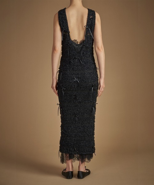 HAENGNAE（ヘンネ）の「KISHIMEN BOW KNIT DRESS（ドレス）」 - WEAR