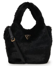 Guess | SAMIA Faux-Fur Small Tote トートバッグ(ショルダーバッグ)