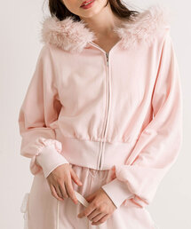 OLIVE des OLIVE | 【SETUP対応アイテム】フードファーパーカー(Tシャツ/カットソー)