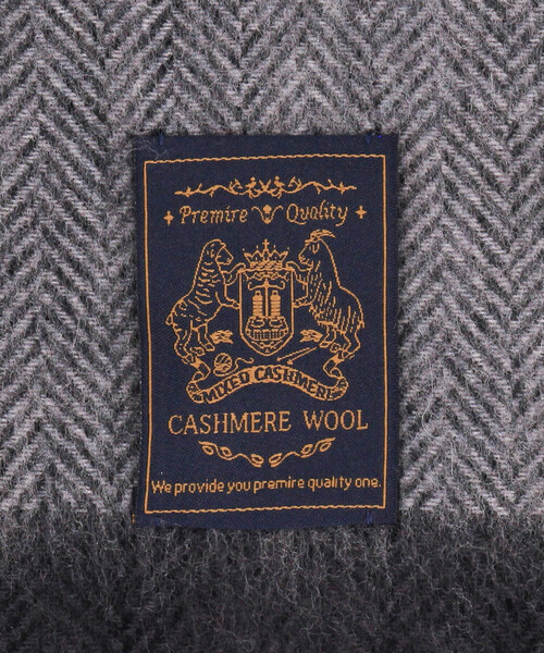 COMME CA ISM(コムサイズム)の「【ウールカシミヤ】 ブロックチェック マフラー(マフラー・メンズ・ネイビー/ボルドー/ブラック・FREE)」の9枚目の写真