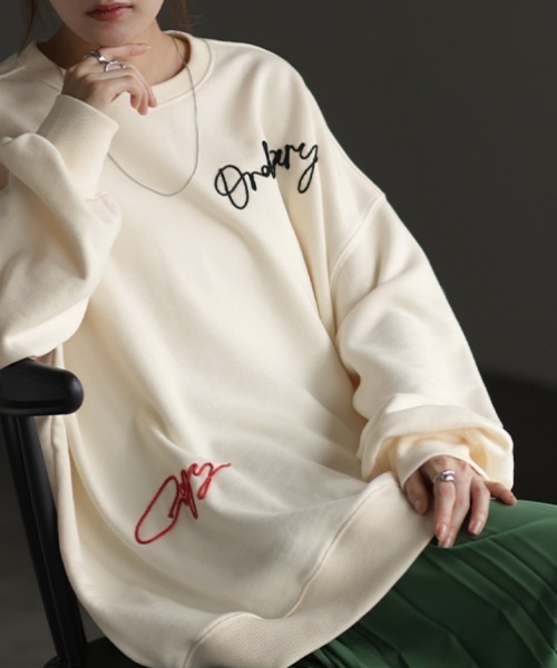 ロゴ刺繍スウェット（スウェット）｜HUG.U（ハグユー）のファッション