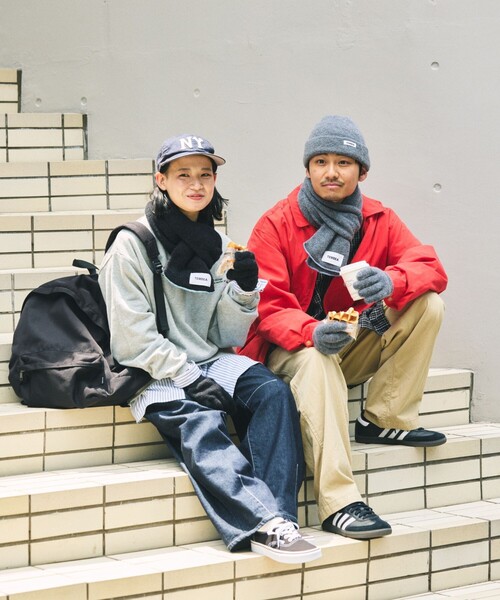 TEMBEA（テンベア）の「TEMBEA×FREAK'S STORE/テンベア×フリークスストア 別注WOOL GUNTE M /別注 ウール 手袋 Mサイズ（手袋・メンズ・サックスブルー/ブルー/ターコイズブルー/オレンジ/イエロー・ONE SIZE）」の22枚目の写真