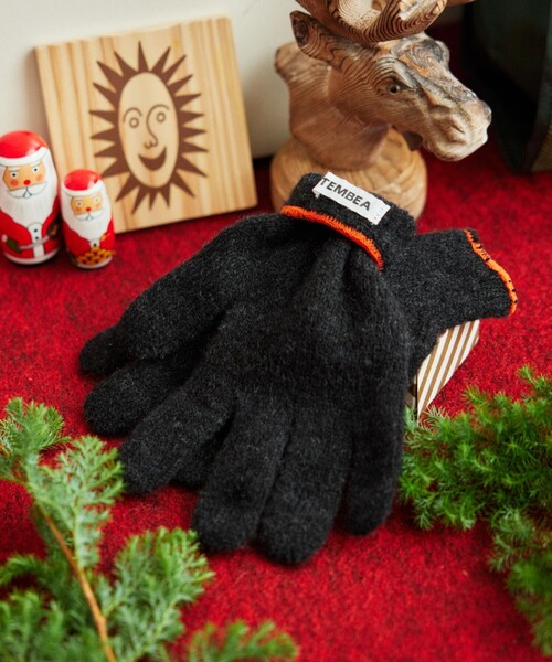 TEMBEA（テンベア）の「TEMBEA×FREAK'S STORE/テンベア×フリークスストア 別注WOOL GUNTE M /別注 ウール 手袋 Mサイズ（手袋・メンズ・サックスブルー/ブルー/ターコイズブルー/オレンジ/イエロー・ONE SIZE）」の9枚目の写真