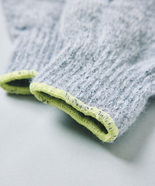 TEMBEA（テンベア）の「TEMBEA×FREAK'S STORE/テンベア×フリークスストア 別注WOOL GUNTE M /別注 ウール 手袋 Mサイズ（手袋・メンズ・サックスブルー/ブルー/ターコイズブルー/オレンジ/イエロー・ONE SIZE）」の15枚目の写真