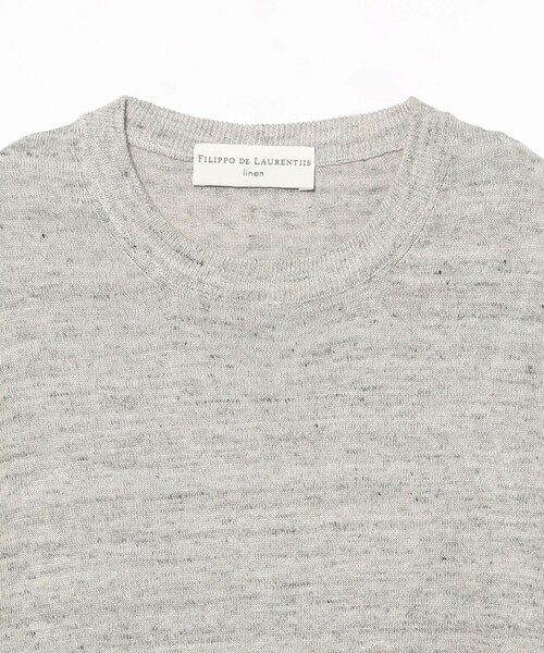 BRILLA per il gusto(ブリッラペルイルグースト)の「FILIPPO DE LAURENTIIS / コットンリネン クルーネック Tシャツ(Tシャツ/カットソー・メンズ・ブラック系その他3/ベージュ/ロイヤルブルー・44/48/46/50)」の5枚目の写真
