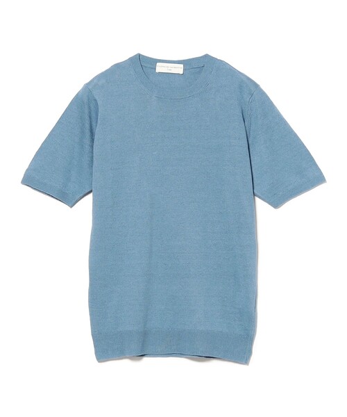 BRILLA per il gusto(ブリッラペルイルグースト)の「FILIPPO DE LAURENTIIS / コットンリネン クルーネック Tシャツ(Tシャツ/カットソー・メンズ・ブラック系その他3/ベージュ/ロイヤルブルー・44/48/46/50)」の13枚目の写真
