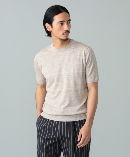 BRILLA per il gusto(ブリッラペルイルグースト)の「FILIPPO DE LAURENTIIS / コットンリネン クルーネック Tシャツ(Tシャツ/カットソー・メンズ・ブラック系その他3/ベージュ/ロイヤルブルー・44/48/46/50)」の20枚目の写真