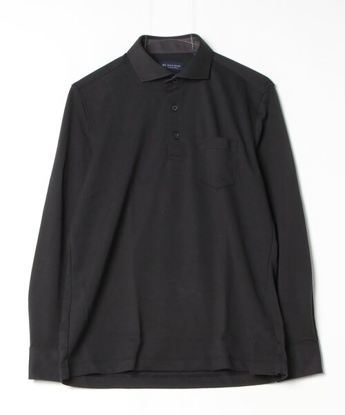 ビズポロ 形態安定ノーアイロン ホリゾンタルワイド 長袖ビジネスワイシャツ（ポロシャツ）｜TOKYO SHIRTS（トウキョウシャツ）