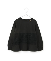 ママとおそろいチュールフリル長袖Tシャツ■ママサイズ