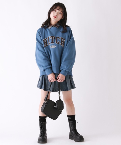 repipi armario（レピピ アルマリオ）の「チェックルーズシャツ（シャツ/ブラウス・キッズ・ブルー/ブラック/ピンク・LARGE/MEDIUM/SMALL）」の8枚目の写真