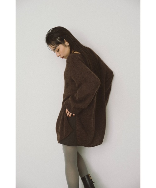 DRWCYS（ドロシーズ）の「ミドルオーバーニットトップス（ニット/セーター・レディース・ピンクベージュ/ブラウン・FREE）」の16枚目の写真