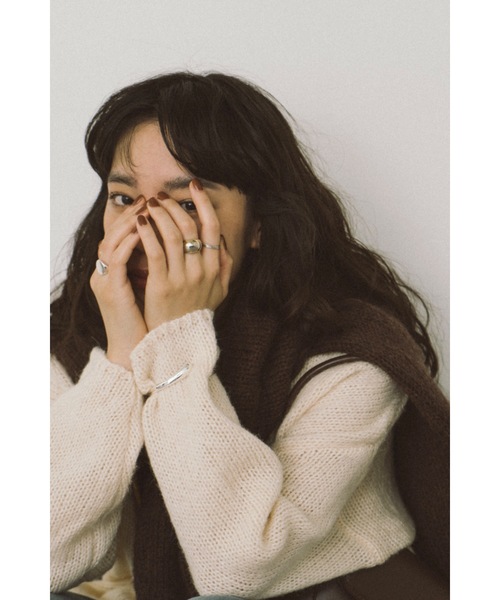 DRWCYS（ドロシーズ）の「ミドルオーバーニットトップス（ニット/セーター・レディース・ピンクベージュ/ブラウン・FREE）」の4枚目の写真