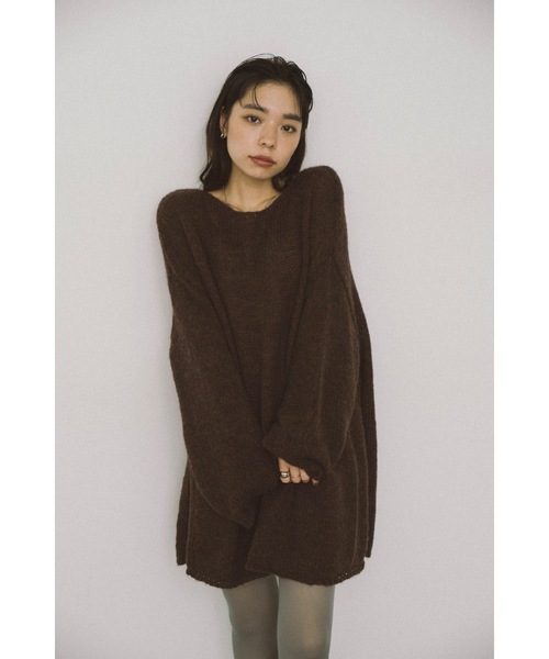 DRWCYS（ドロシーズ）の「ミドルオーバーニットトップス（ニット/セーター・レディース・ピンクベージュ/ブラウン・FREE）」の14枚目の写真