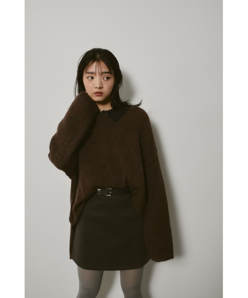 DRWCYS（ドロシーズ）の「ミドルオーバーニットトップス（ニット/セーター・レディース・ピンクベージュ/ブラウン・FREE）」の21枚目の写真