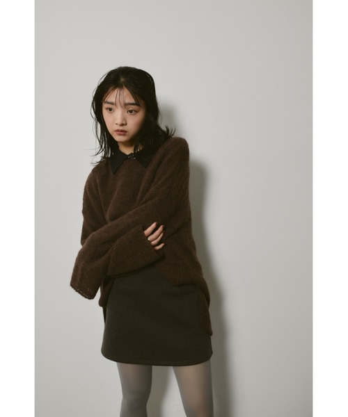 DRWCYS（ドロシーズ）の「ミドルオーバーニットトップス（ニット/セーター・レディース・ピンクベージュ/ブラウン・FREE）」の22枚目の写真