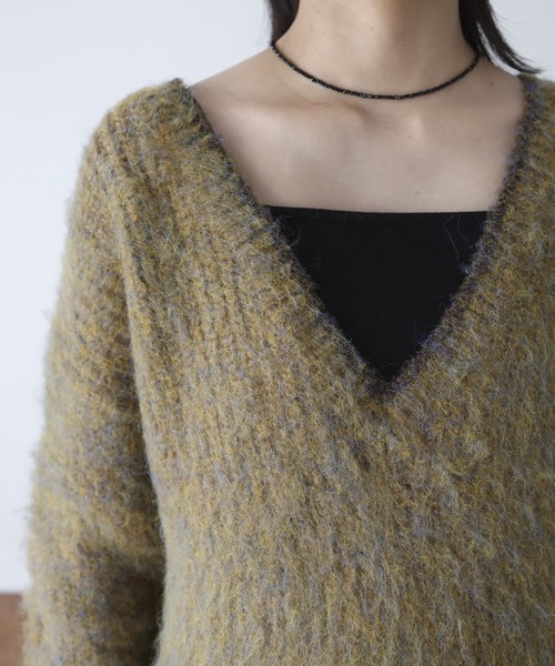 I　【Phlannel】 フランネル Vネックニット セーター 50%OFF】(bbz2022305a0004) / Phlannel(フランネル) / Wool Yak