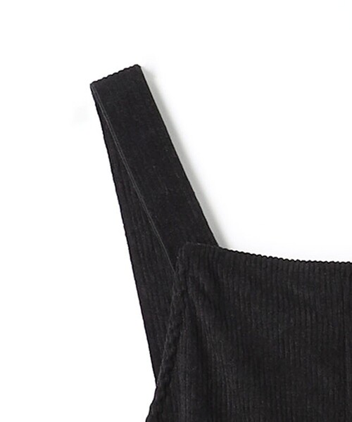 green label relaxing（グリーンレーベルリラクシング）の「【別注】＜Pluckys＞サロペット（ブラック） / キッズ  100cm-130cm（サロペット/オーバーオール・キッズ・ブラック・110cm/100cm/120cm/130cm）」の3枚目の写真