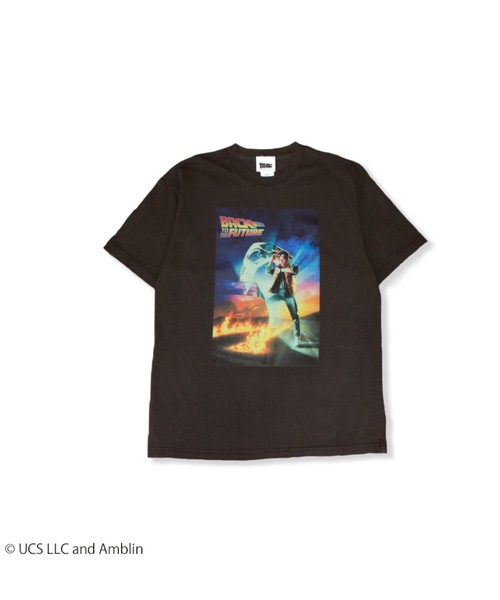 minius(ミニウス)の「『バック・トゥ・ザ・フューチャー1』"""Back to the Future"" T-Shirt" 半袖プリントTシャツ ビックシルエット ピグメント加工 ヴィンテージライク(Tシャツ/カットソー・メンズ・チャコール/ホワイト・X-LARGE/LARGE/MEDIUM)」の5枚目の写真