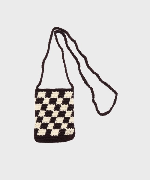 B.C STOCK(ベーセーストック)の「EL MARE / DELSOL CHECKERED FLAG BAG MINI(クラッチバッグ・メンズ・ホワイト系その他/ホワイト/パープル/ブラウン/レッド/カーキ/ブラック・FREE)」の4枚目の写真