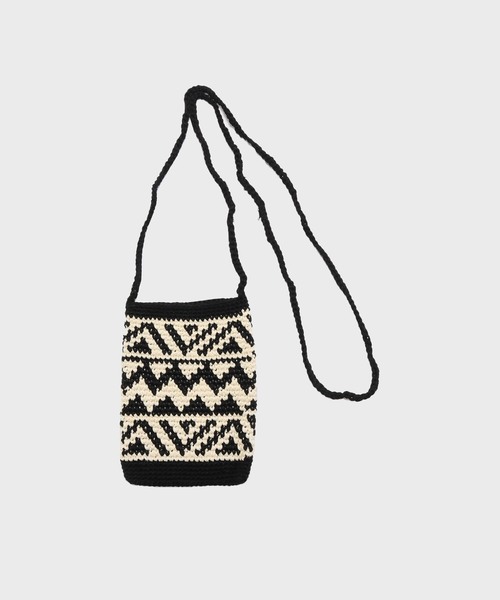 B.C STOCK(ベーセーストック)の「EL MARE / DELSOL CHECKERED FLAG BAG MINI(クラッチバッグ・メンズ・ホワイト系その他/ホワイト/パープル/ブラウン/レッド/カーキ/ブラック・FREE)」の2枚目の写真