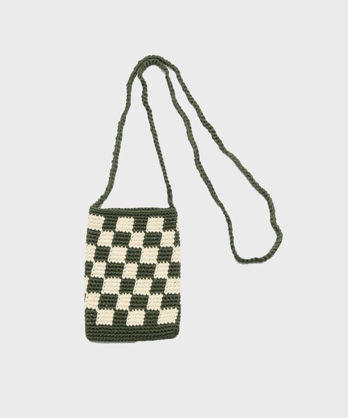 B.C STOCK(ベーセーストック)の「EL MARE / DELSOL CHECKERED FLAG BAG MINI(クラッチバッグ・メンズ・ホワイト系その他/ホワイト/パープル/ブラウン/レッド/カーキ/ブラック・FREE)」の5枚目の写真