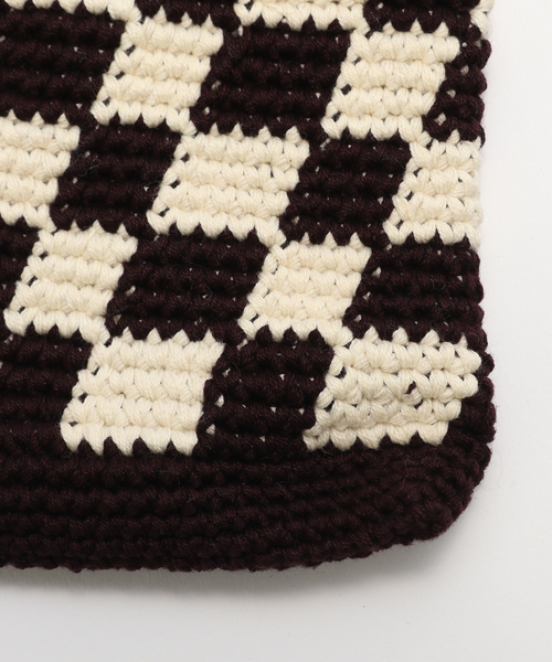 B.C STOCK(ベーセーストック)の「EL MARE / DELSOL CHECKERED FLAG BAG MINI(クラッチバッグ・メンズ・ホワイト系その他/ホワイト/パープル/ブラウン/レッド/カーキ/ブラック・FREE)」の14枚目の写真